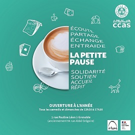 Flyer de la Petite pause lieu de répit ouvert le week-end